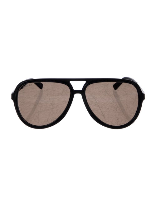 Gucci Web Accent Aviator Sunglasses