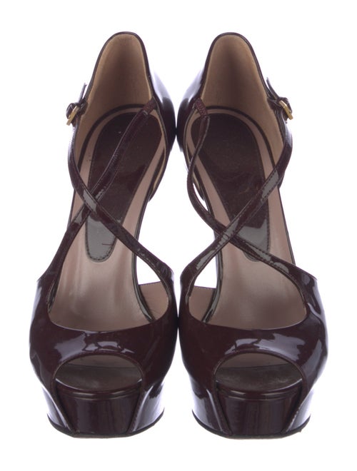 Gucci Patent Leather T-Strap Pumps