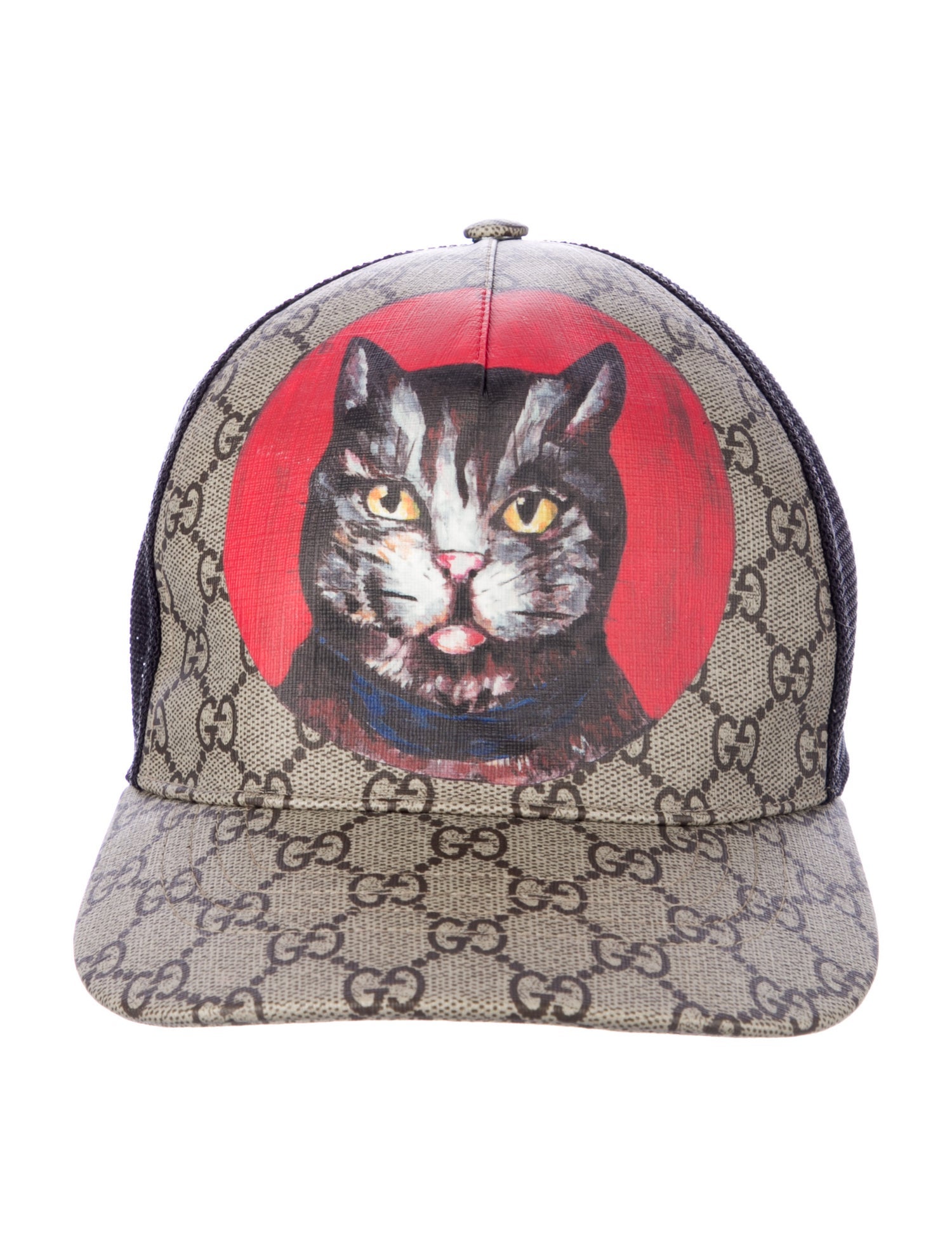Gucci Monogram Cat Trucker Hat