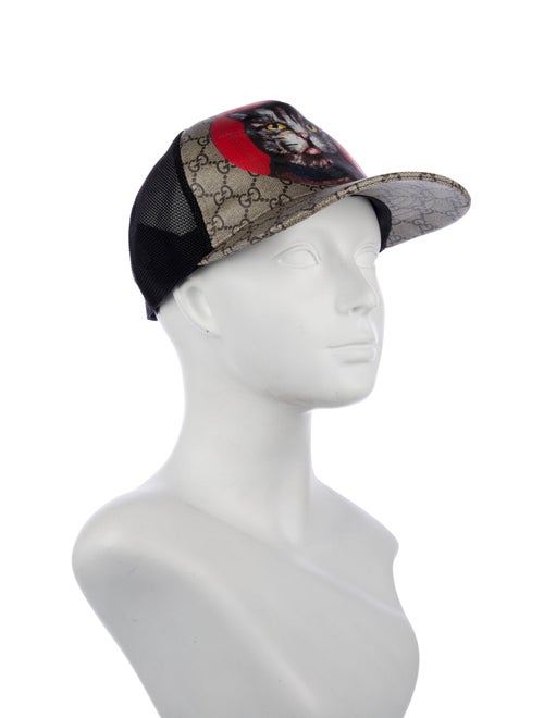 Gucci Monogram Cat Trucker Hat