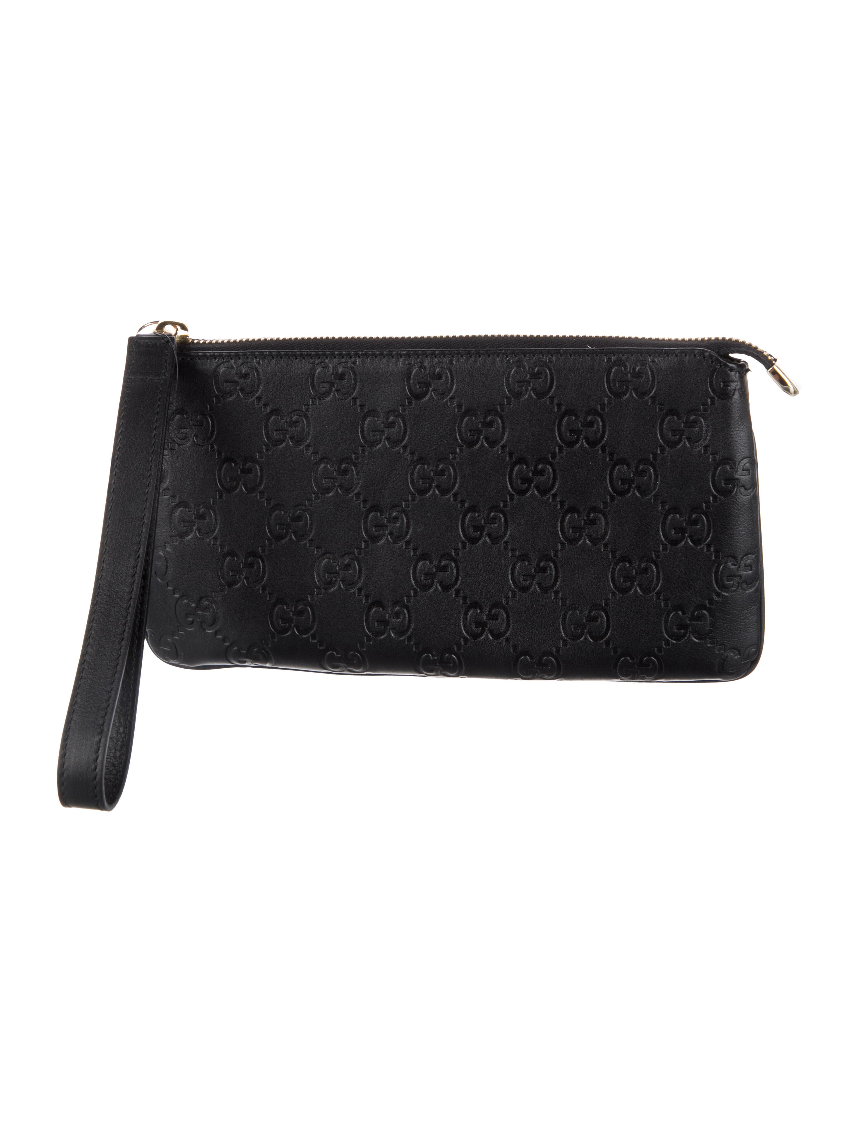 Gucci GG Signature Leather Wristlet