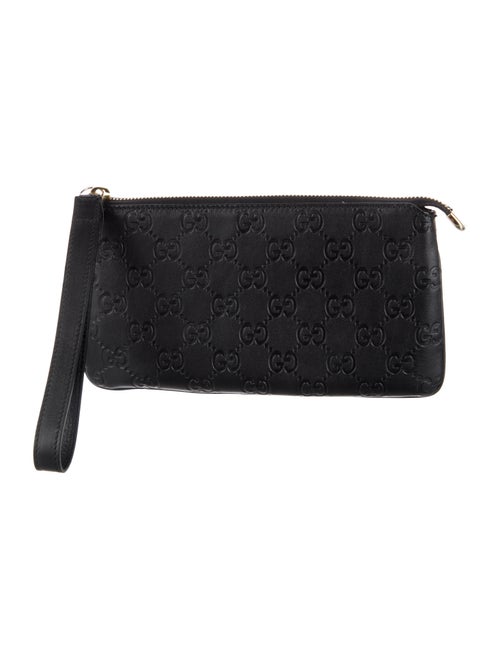 Gucci GG Signature Leather Wristlet