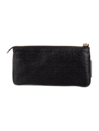 Gucci GG Signature Leather Wristlet