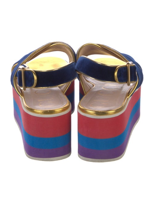 Gucci Velvet Slingback Sandals