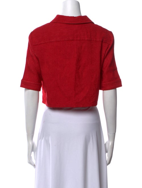 Gucci Wool Short Sleeve Crop Top