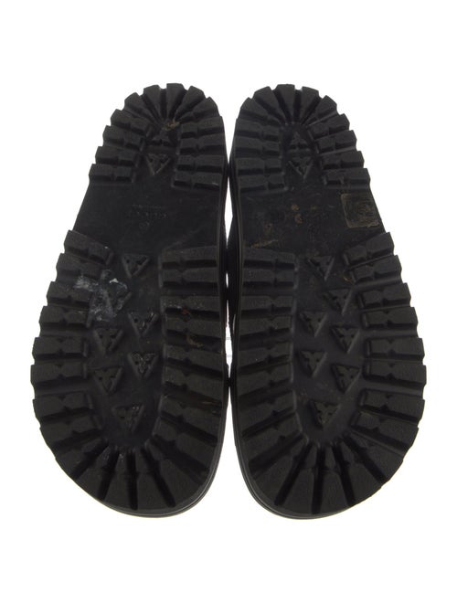 Gucci Leather Colorblock Pattern Slingback Sandals