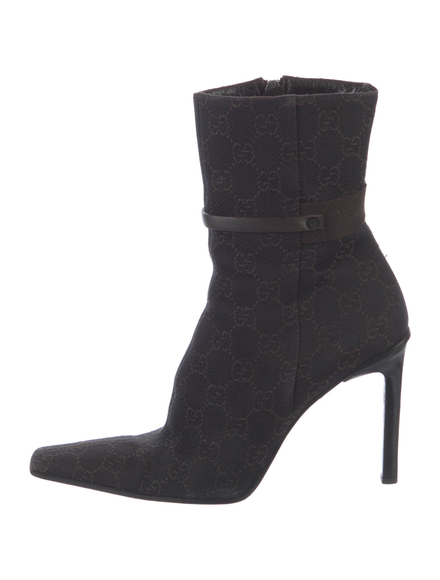 Gucci Vintage GG Denim Sock Boots