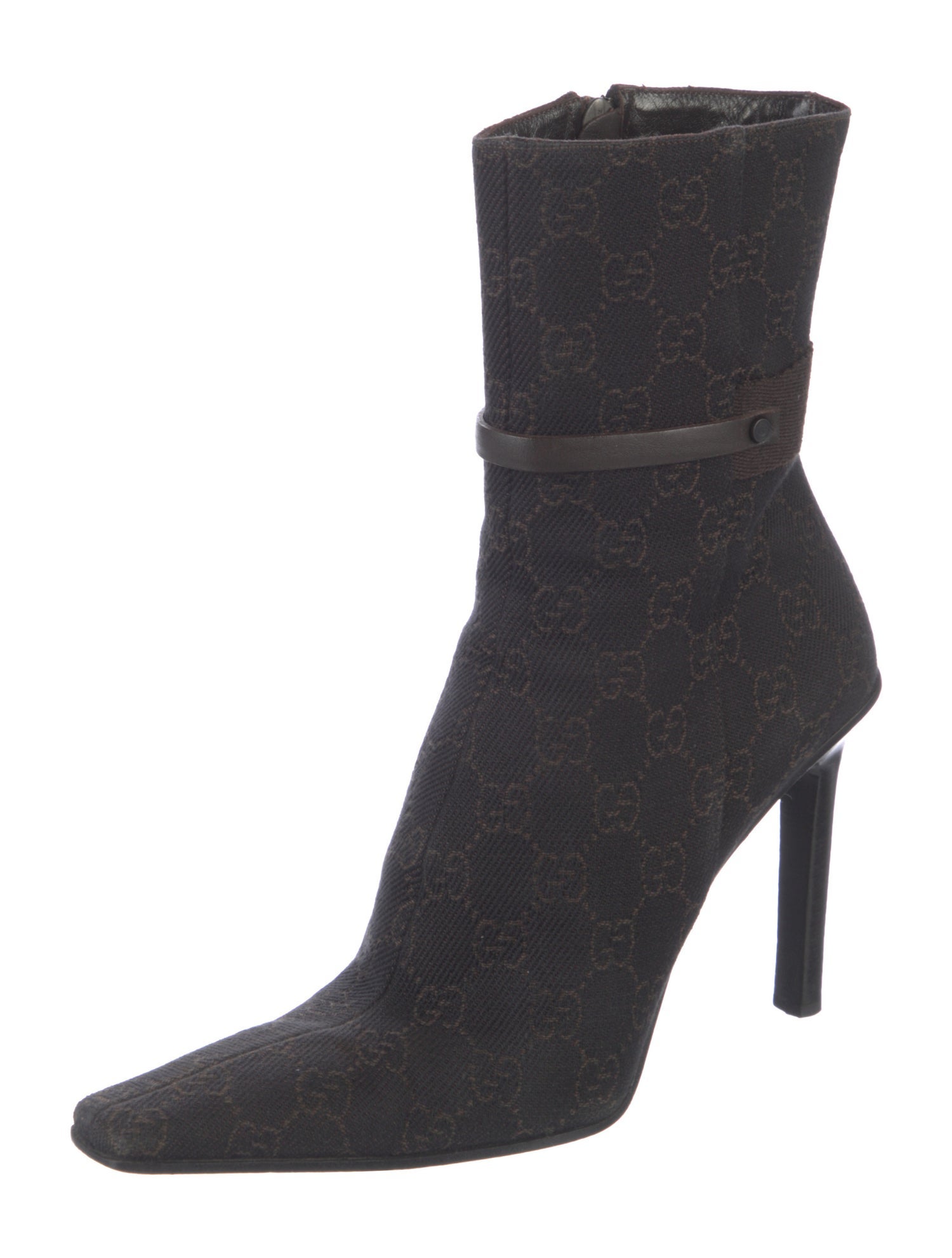 Gucci Vintage GG Denim Sock Boots