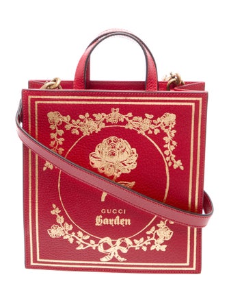 Gucci Garden Leather Top Handle Bag