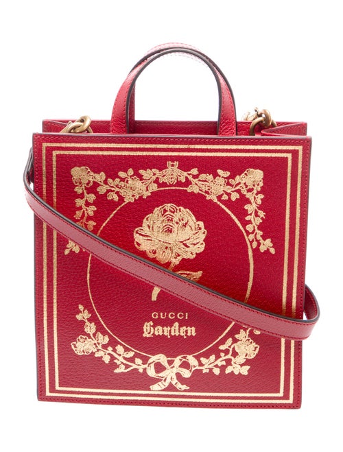 Gucci Garden Leather Top Handle Bag