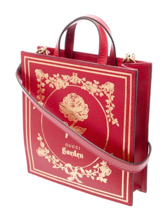 Gucci Garden Leather Top Handle Bag