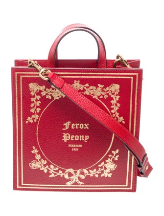 Gucci Garden Leather Top Handle Bag