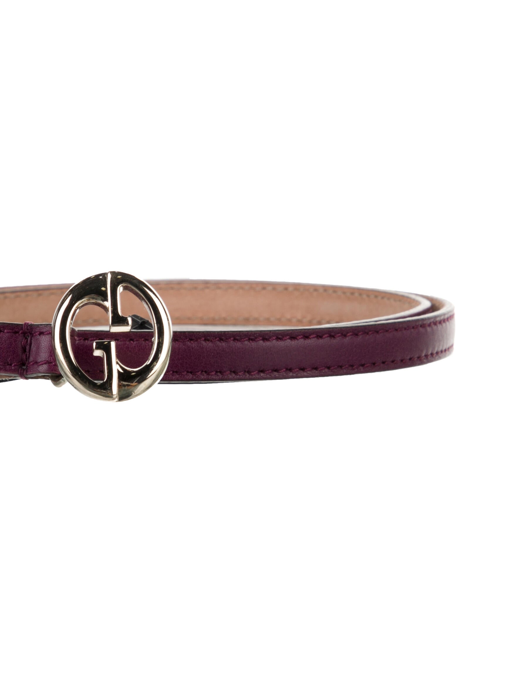 Gucci Skinny Leather Belt