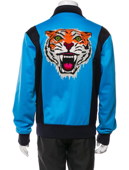 Gucci 2018 Tiger Head Accent Bomber Jacket