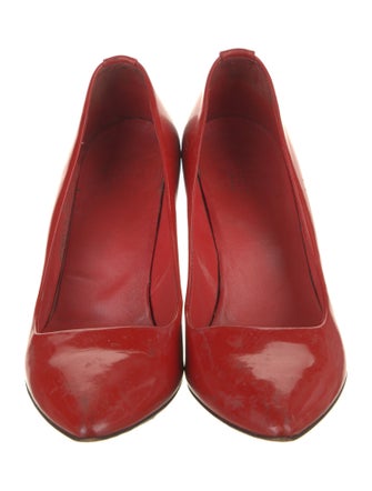 Gucci Interlocking G Logo Patent Leather Pumps