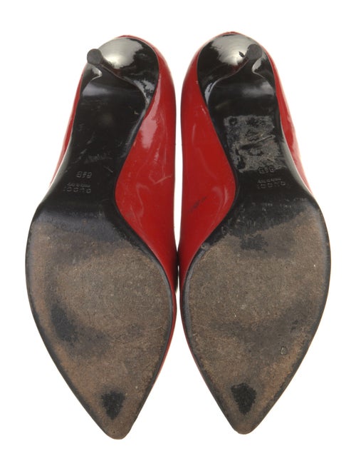 Gucci Interlocking G Logo Patent Leather Pumps