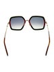 Gucci Square Tinted Sunglasses