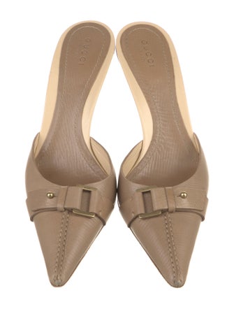 Gucci Leather Mules