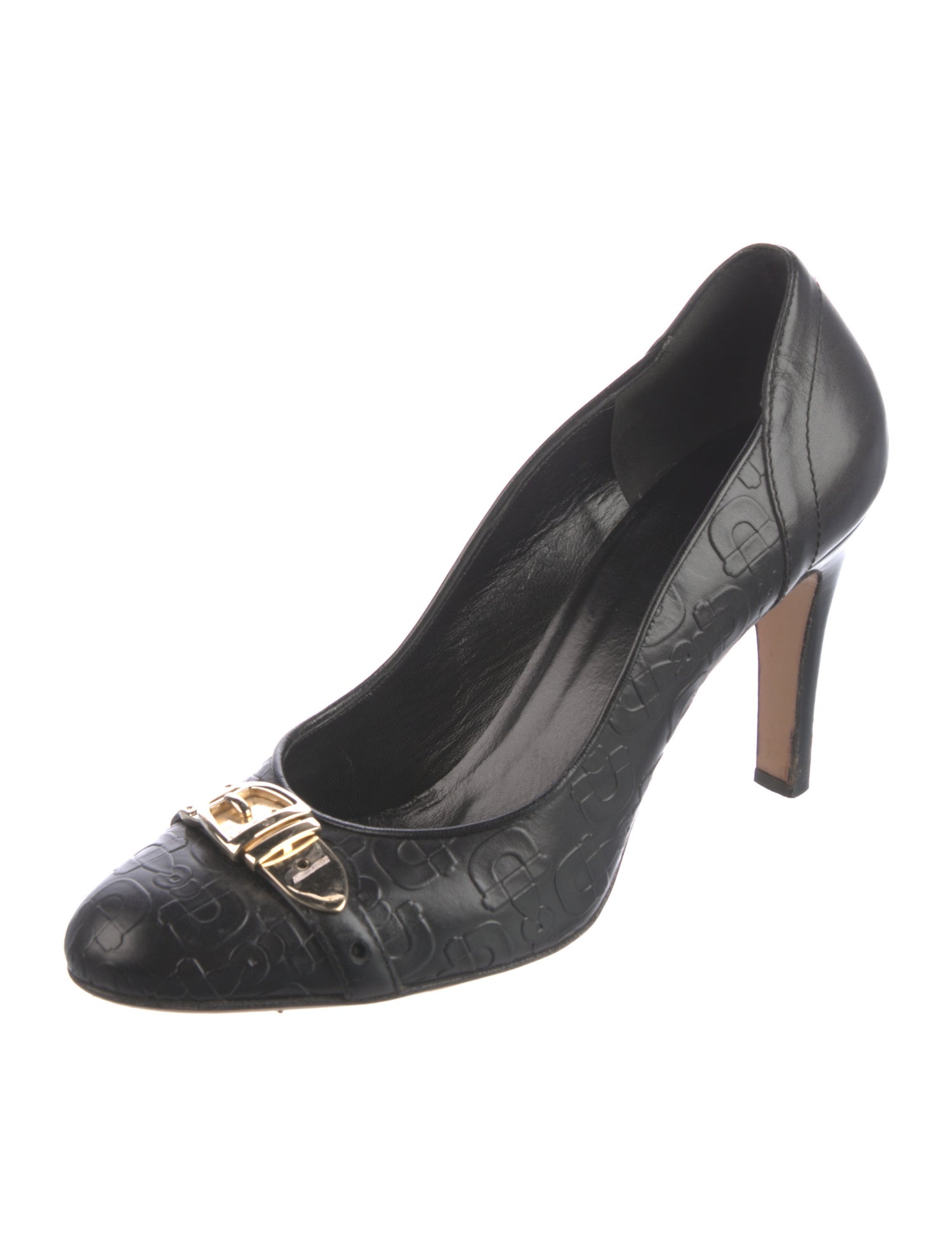 Gucci Horsebit Accent Leather Pumps