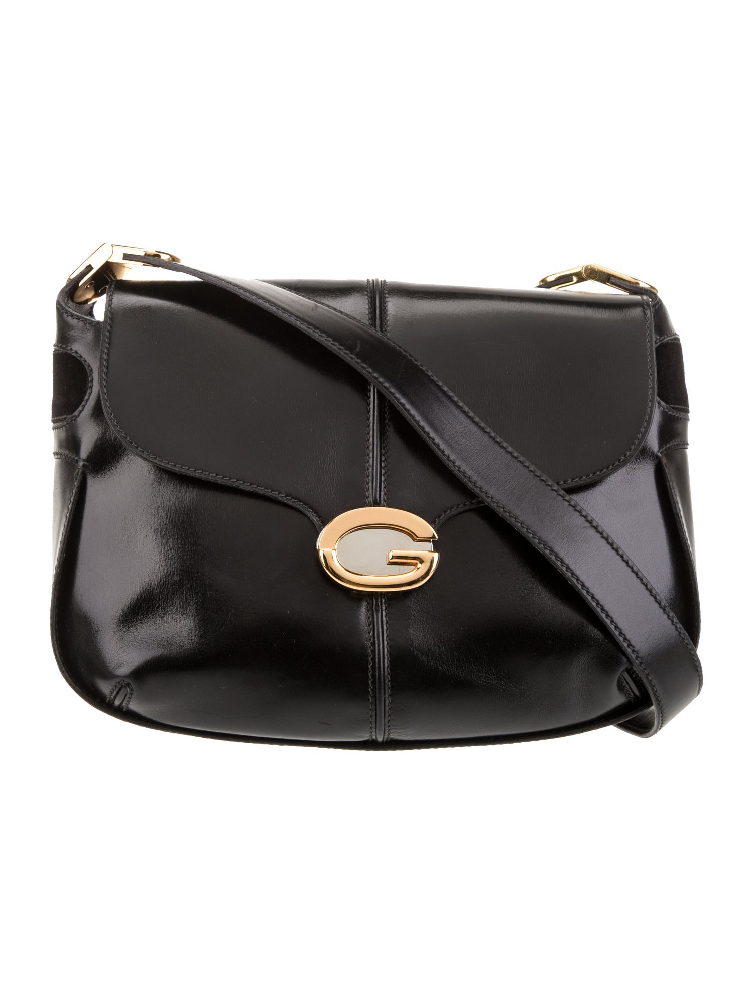 Gucci Leather Shoulder Bag Vintage