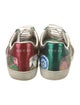Gucci Flora Print Leather Trim Embellishment Sneakers