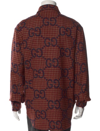 Gucci Wool Plaid Print Shirt