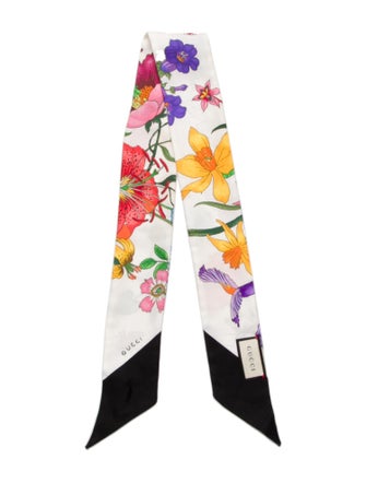 Gucci Silk Blooms Print Scarf