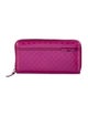 Gucci Microguccissima Pattern Patent Leather Continental Wallet