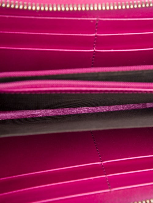 Gucci Microguccissima Pattern Patent Leather Continental Wallet