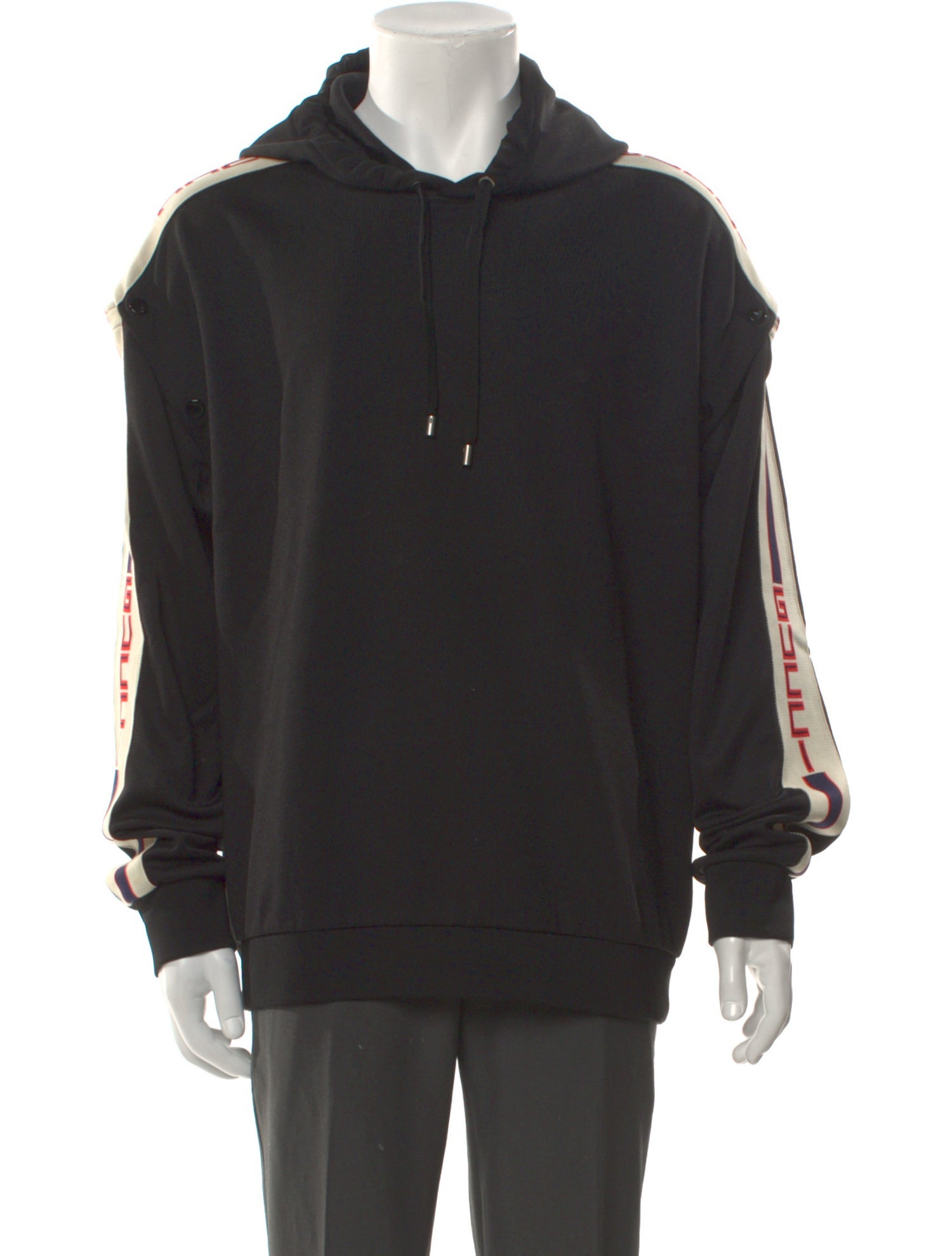 Gucci Sylvie Web Accent Crew Neck Hoodie