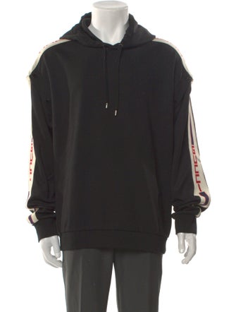 Gucci Sylvie Web Accent Crew Neck Hoodie