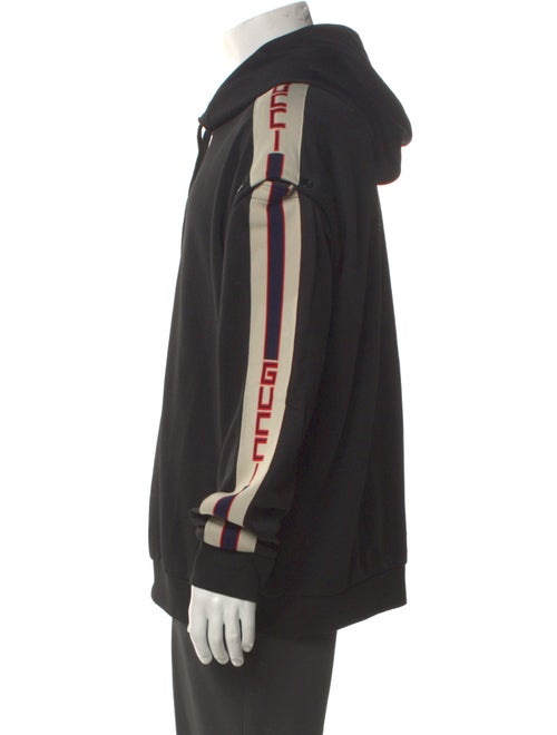 Gucci Sylvie Web Accent Crew Neck Hoodie