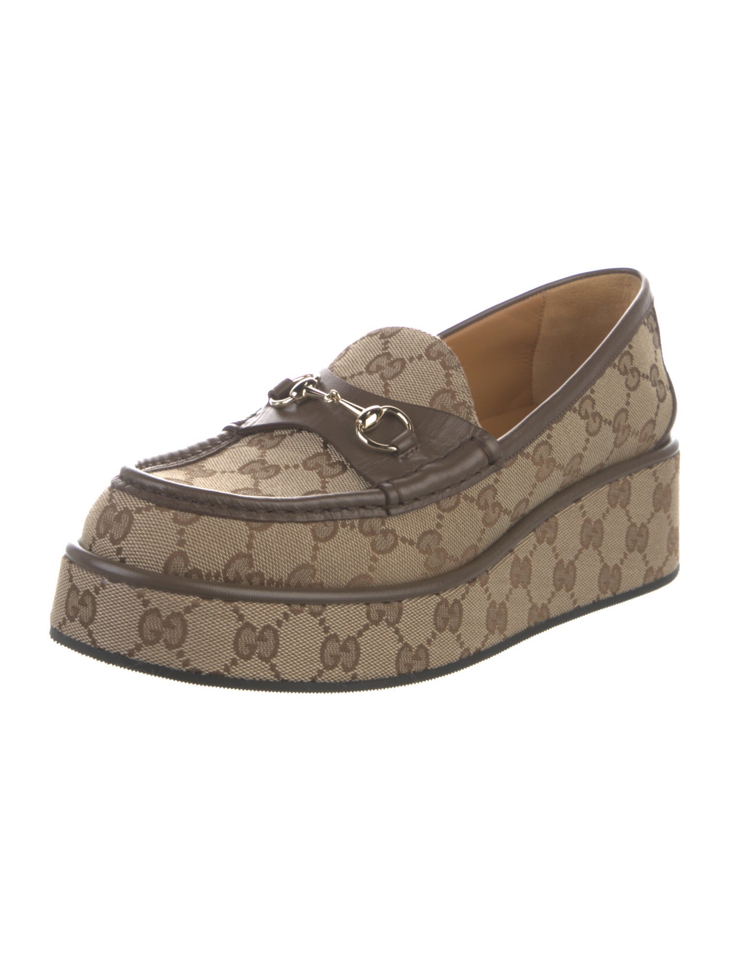 Gucci GG Canvas Canvas Loafers