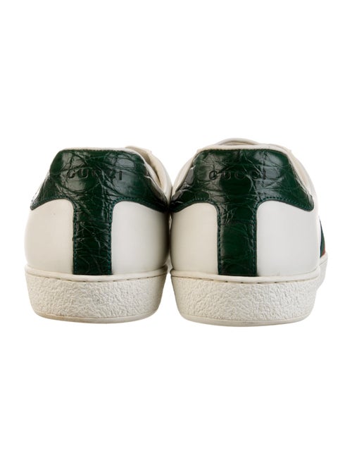 Gucci Web Accent Leather Sneakers