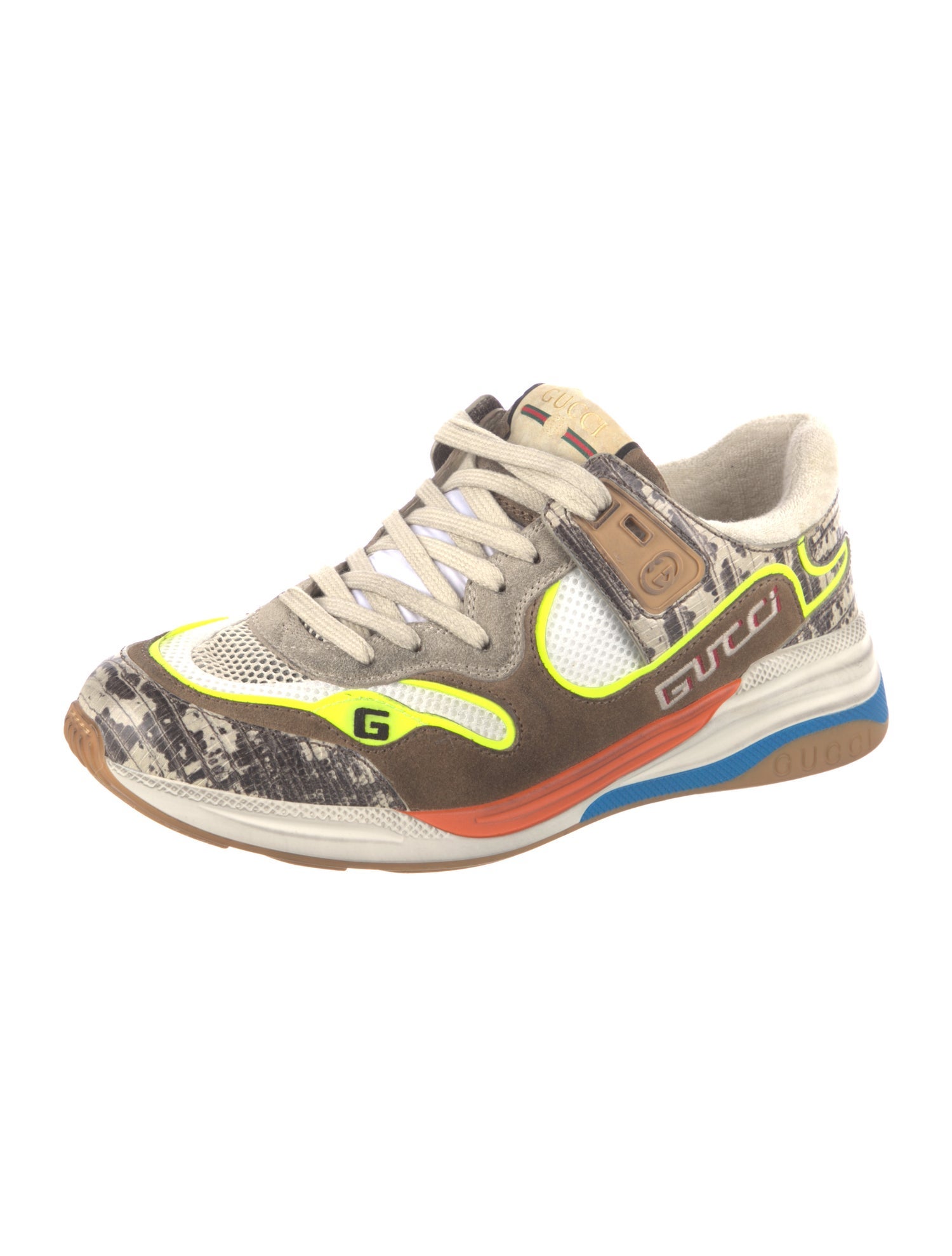 Gucci Interlocking G Logo Suede Sneakers