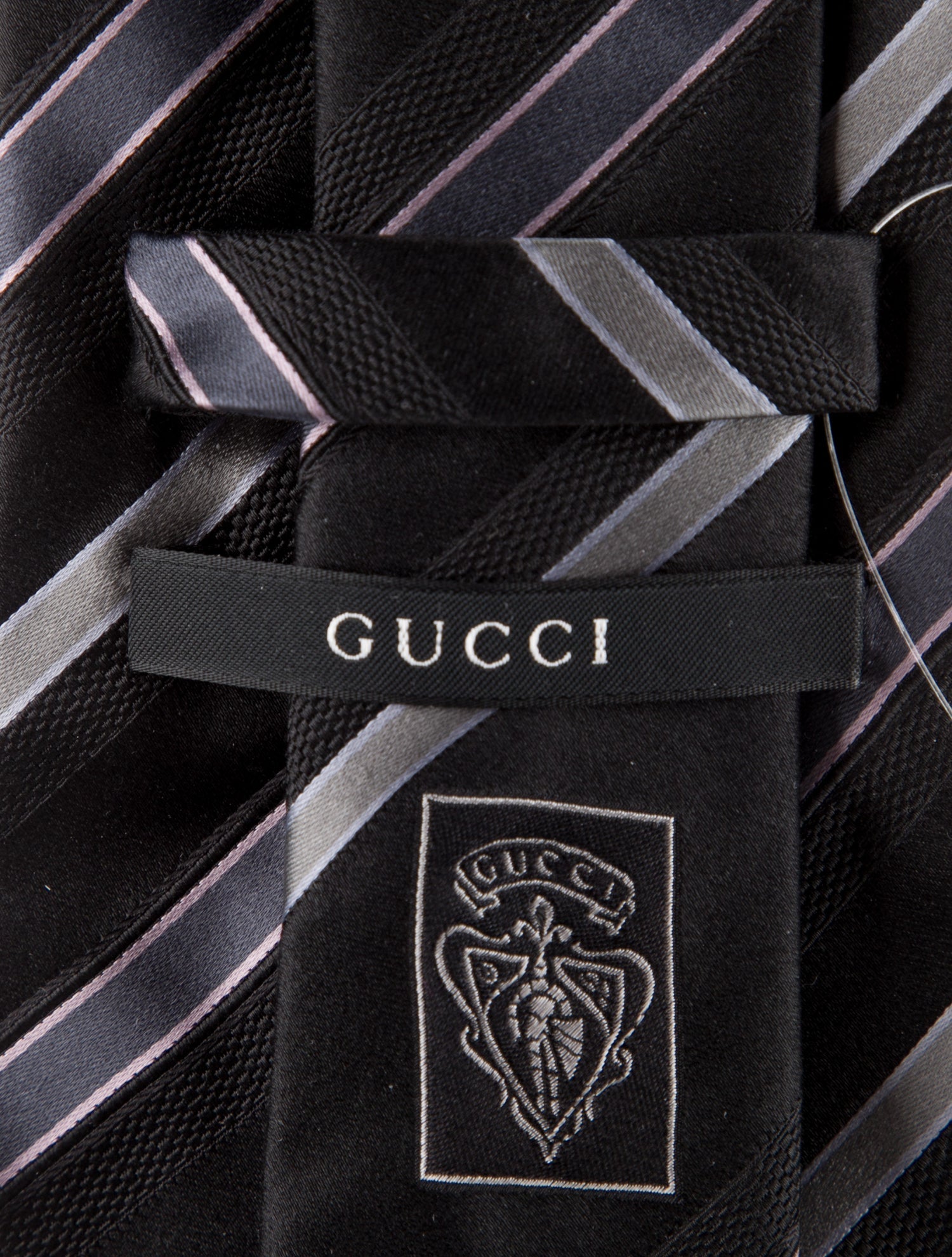 Gucci Pattern Print Silk Tie