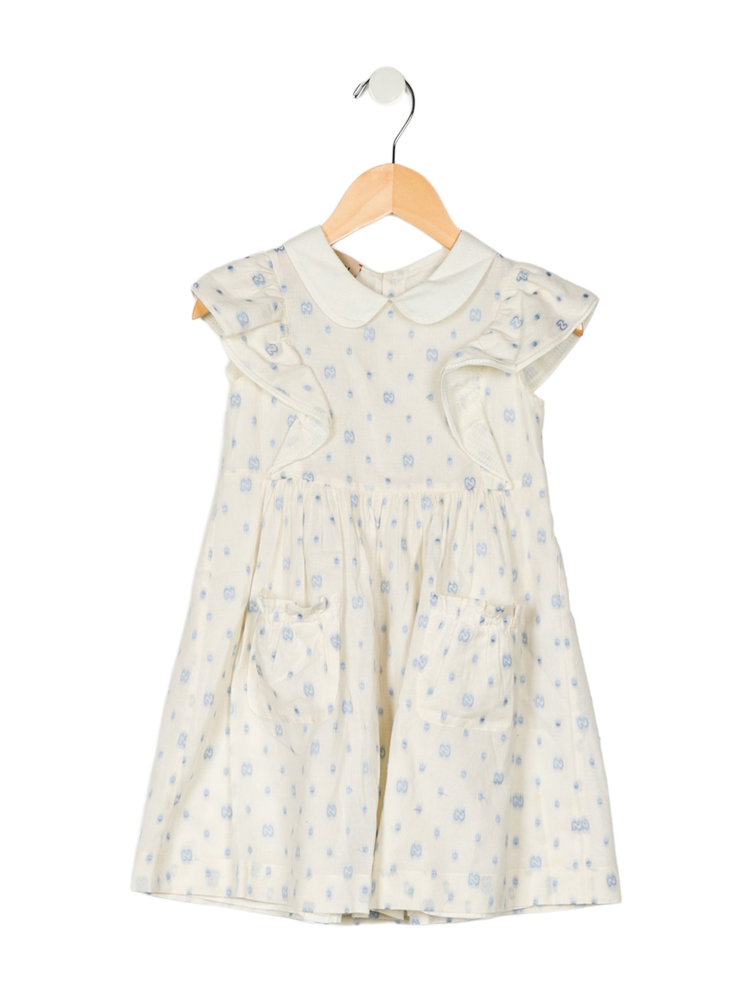 Gucci Girls' Casual Patterned Short Sleeve Dress