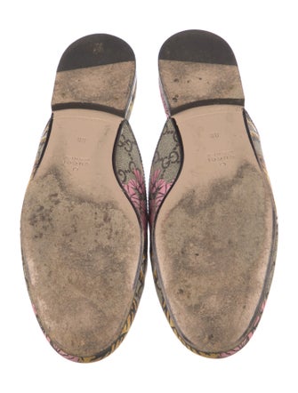 Gucci Horsebit Accent Printed Mules