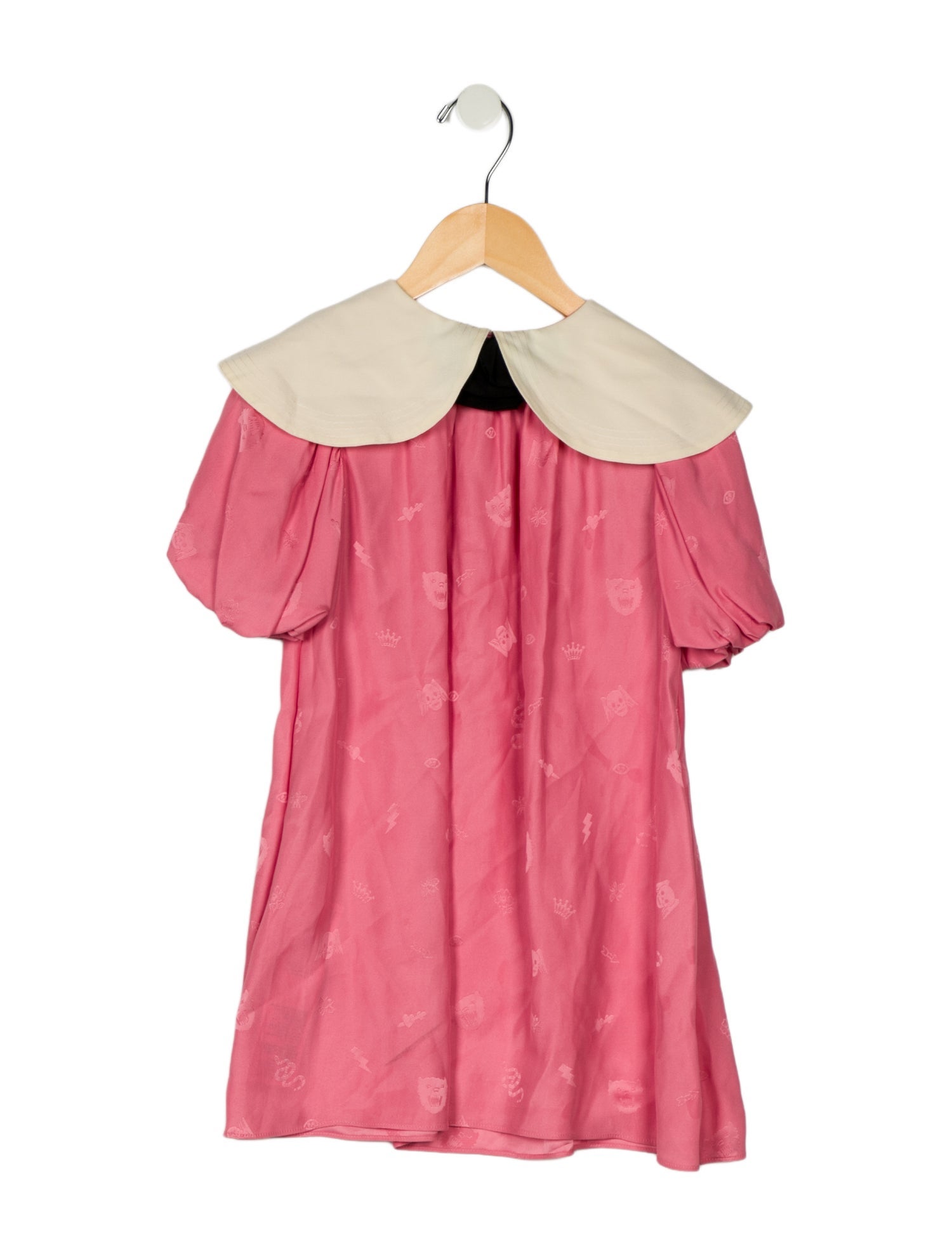 Gucci Toddler Girls' Jacquard Patterned Short Sleeve Dress