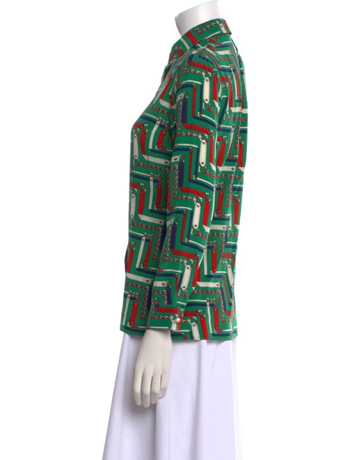 Gucci 2016 Silk Button-Up Top