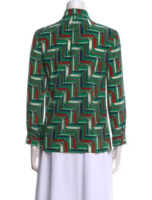 Gucci 2016 Silk Button-Up Top