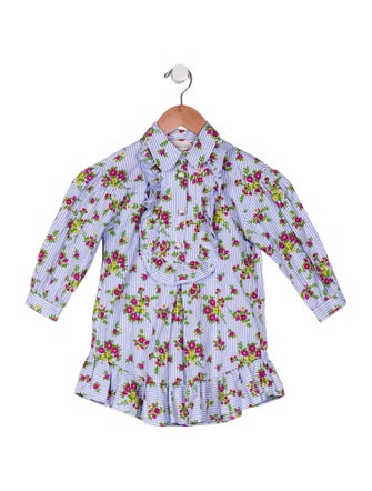 Gucci Toddler Girls' Patterned Long Sleeve Dress