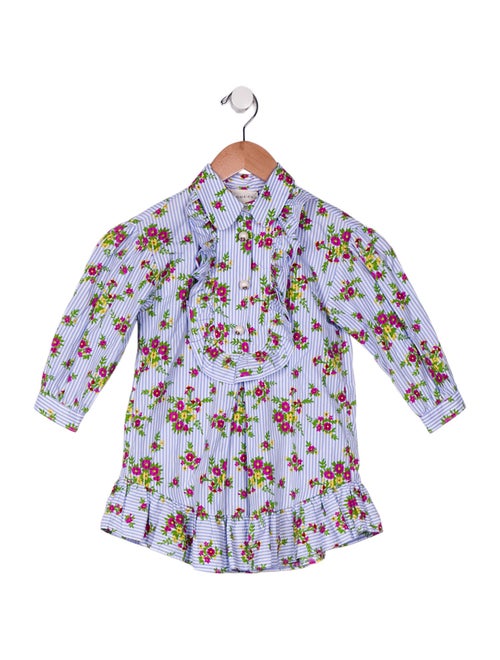 Gucci Toddler Girls' Patterned Long Sleeve Dress