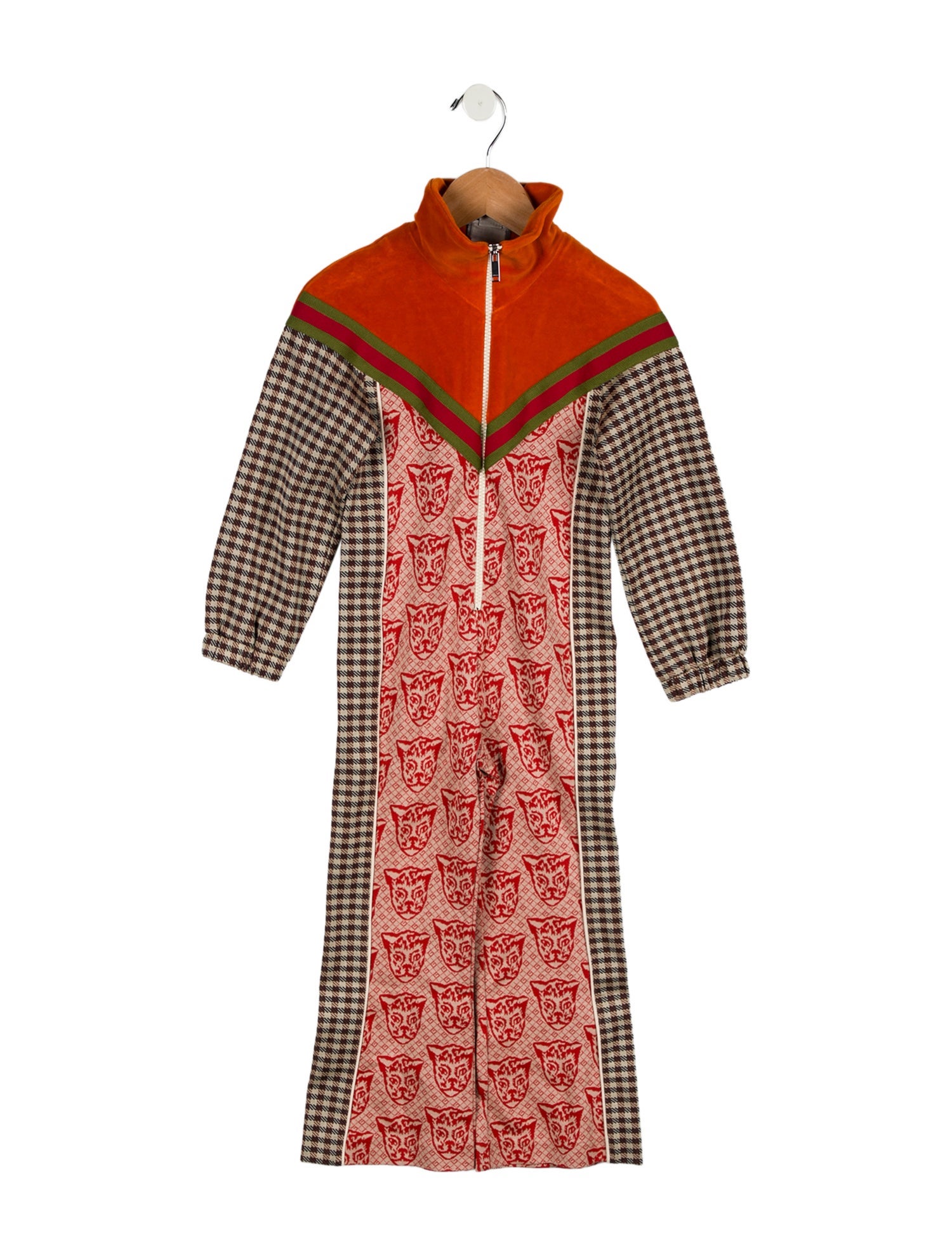Gucci Kids Printed Web Snowsuit