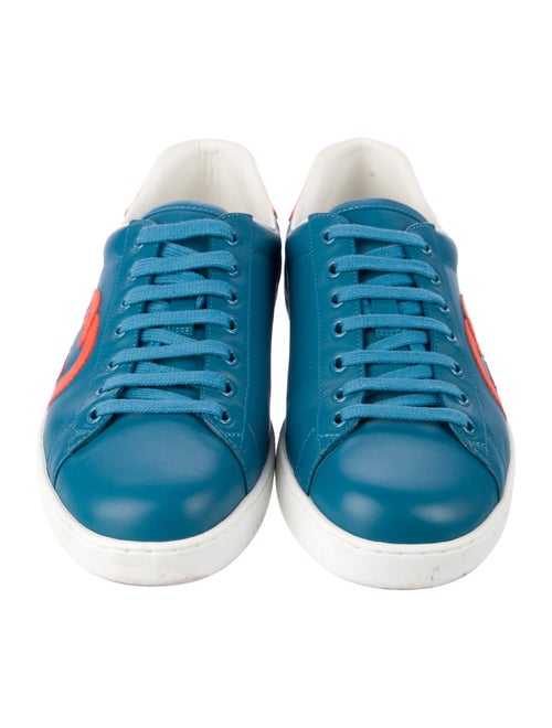 Gucci Leather Printed Sneakers