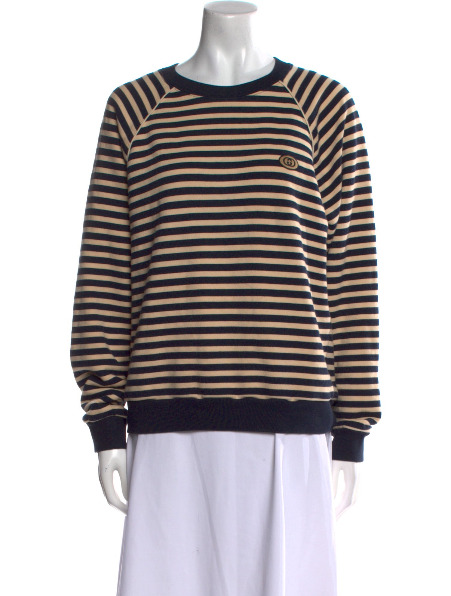 Gucci Striped Crew Neck Sweatshirt