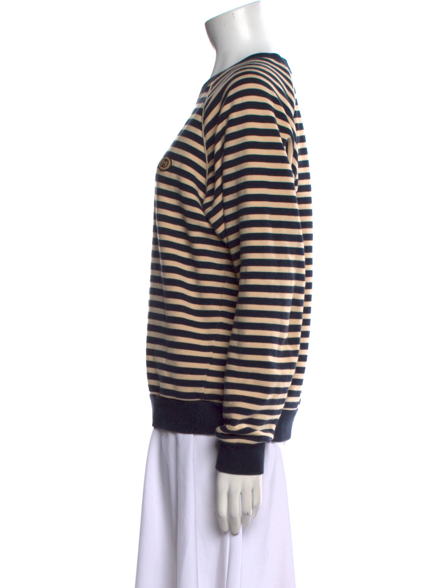 Gucci Striped Crew Neck Sweatshirt
