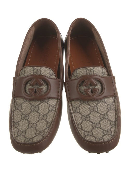 Gucci Web Accent Leather Loafers w/ Tags