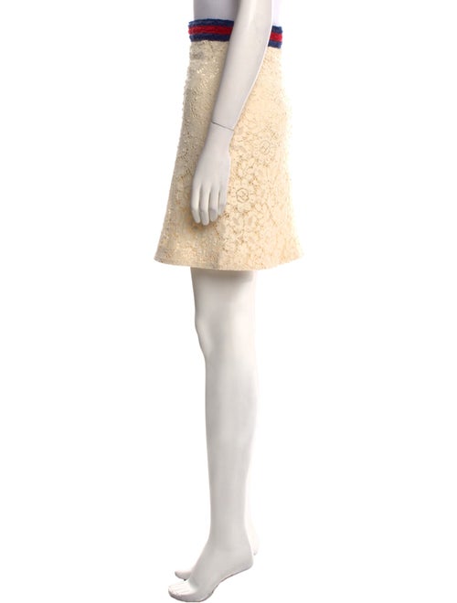 Gucci Lace Pattern Mini Skirt