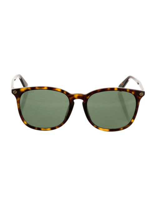 Gucci Dark Havana Interlocking G Logo Sunglasses